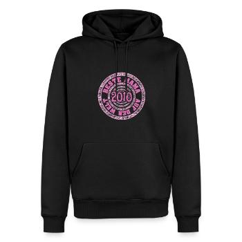 Mama 2010 - Männer Premium Bio Hoodie - Schwarz - Vorne - Nico (187cm)