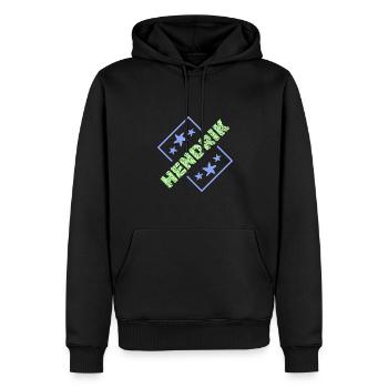 Vorname für Hendrik Jungenname Geburtstag - Männer Premium Bio Hoodie - Schwarz - Vorne - Nico (187cm)