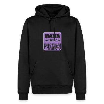 Mutti 2013 - Männer Premium Bio Hoodie - Schwarz - Vorne - Nico (187cm)