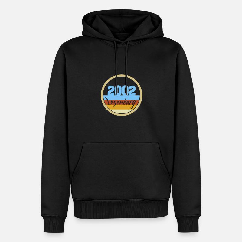 Held 2002 - Männer Premium Bio Hoodie - Schwarz
