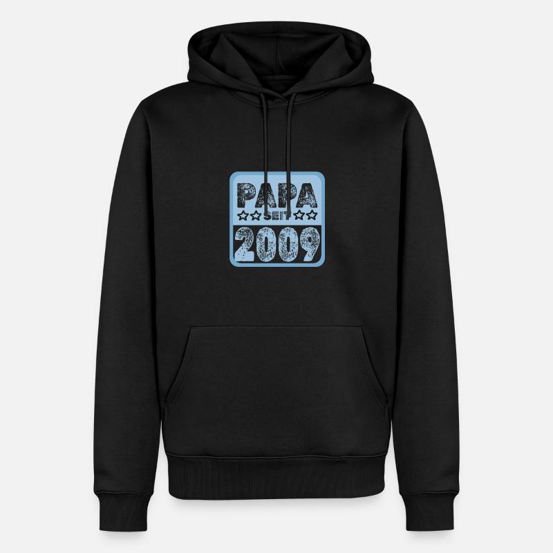seit 2009 - Männer Premium Bio Hoodie - Schwarz