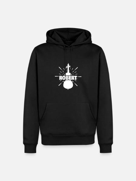 Gift for Robert - Men’s Premium Organic Hoodie - black