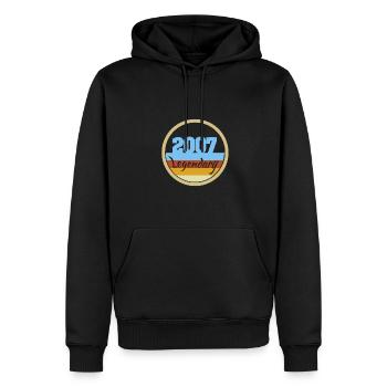 2007 - Männer Premium Bio Hoodie - Schwarz - Vorne - Nico (187cm)