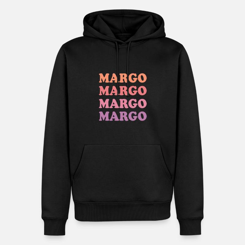 Margo - Männer Premium Bio Hoodie - Schwarz