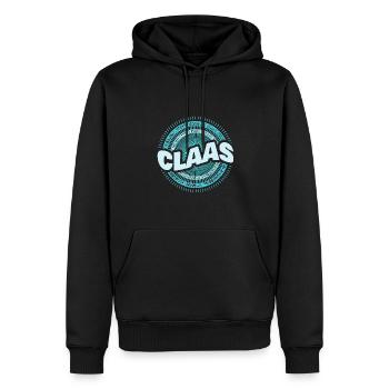 Idée cadeau Claas - Sweat à capuche Premium bio Homme - noir - Devant - Nico (187cm)