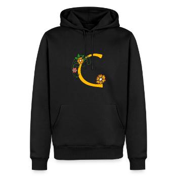 Blume30 C - Men’s Premium Organic Hoodie - black - Front - Nico (187cm)