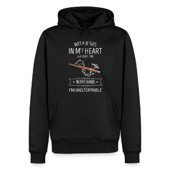 Fagottrohr für Fagottist und Fagottorchester - Männer Premium Bio Hoodie - Schwarz - Vorne - Nico (187cm)