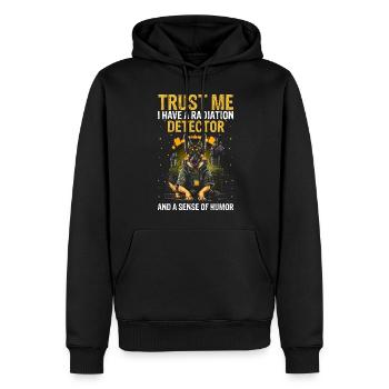 Kernenergie Spruch für Kernenergie - Männer Premium Bio Hoodie - Schwarz - Vorne - Nico (187cm)