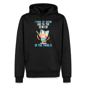 Stabdänzerin Design für Majorette - Männer Premium Bio Hoodie - Schwarz - Vorne - Nico (187cm)