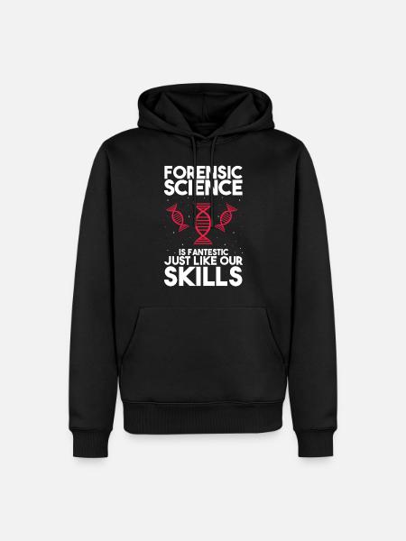 Gerichtsmediziner und Forensischer Analyst - Männer Premium Bio Hoodie - Schwarz