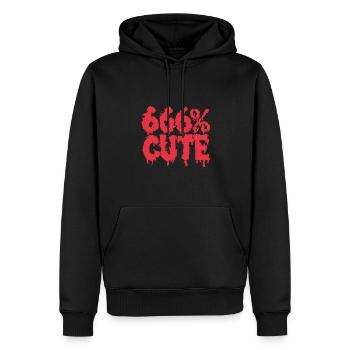666 % mignon ! Conception de fille gothique satanique - Sweat à capuche Premium bio Homme - noir - Devant - Nico (187cm)