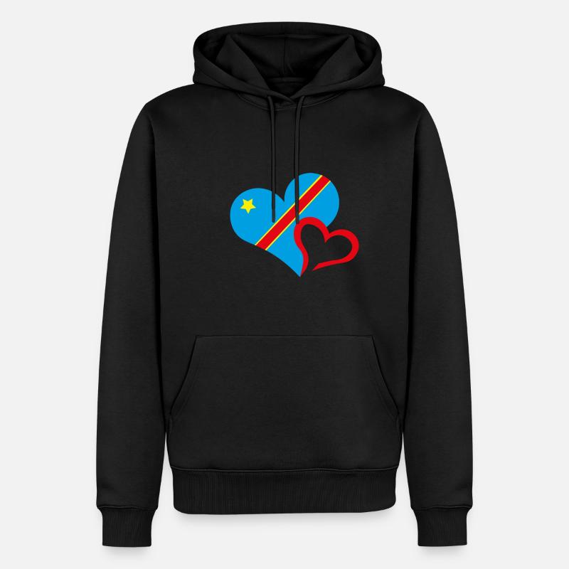 Kongo, ich liebe Kongo - Männer Premium Bio Hoodie - undefined