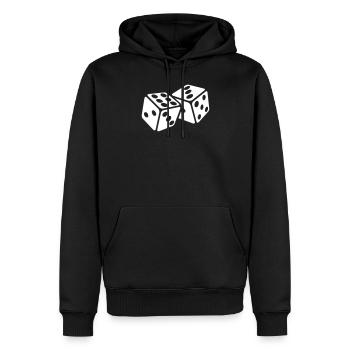 Cubes De Jeux Jeux Jeux De Jeu Cubes - Sweat à capuche Premium bio Homme - noir - Devant - Nico (187cm)