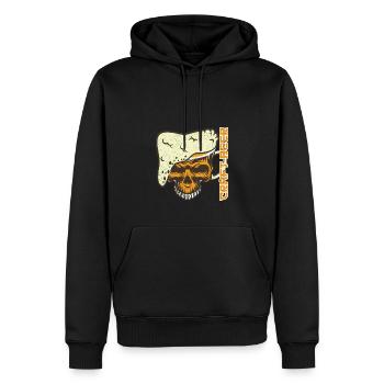 Bière artisanale - Sweat à capuche Premium bio Homme - noir - Devant - Nico (187cm)