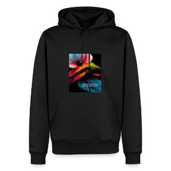 Ein inspirierender und motivierender Slogan für Sie - Männer Premium Bio Hoodie - Schwarz - Vorne - Nico (187cm)