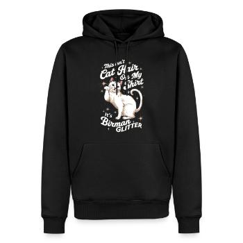 Katze Birma Geschenk - Männer Premium Bio Hoodie - Schwarz - Vorne - Nico (187cm)