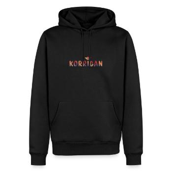 Korrigan pixel - Sweat à capuche Premium bio Homme - noir - Devant - Nico (187cm)