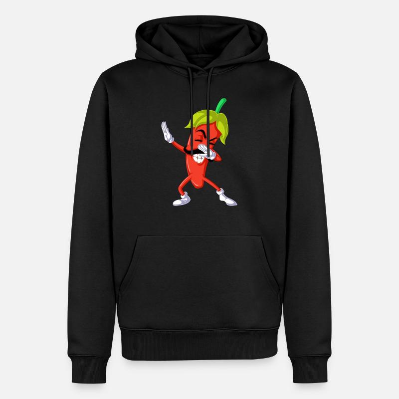 Pfeffer dabbing - Männer Premium Bio Hoodie - Schwarz