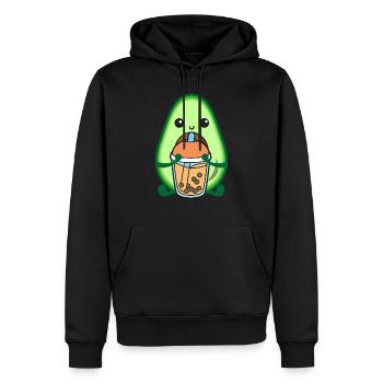 Bubble Milk Tea Avocado trinkt Boba Milchtee - Männer Premium Bio Hoodie - Schwarz - Vorne - Nico (187cm)