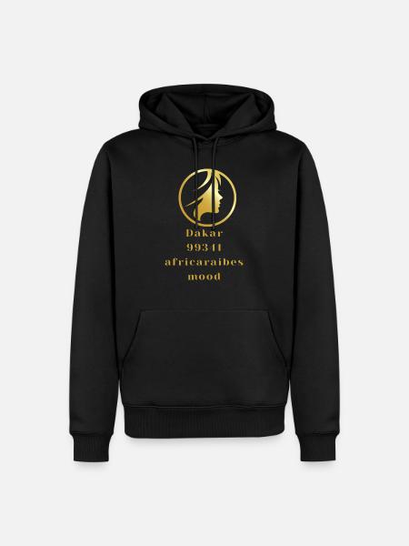 dakar - Sweat à capuche Premium bio Homme - noir