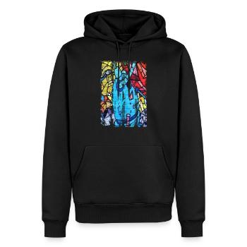 Graffiti-Stil Splash Hip Hop Farben Maler Farbe - Männer Premium Bio Hoodie - Schwarz - Vorne - Nico (187cm)