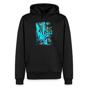 Graffiti-Stil Splash Hip Hop Farben Maler Farbe - Männer Premium Bio Hoodie - Schwarz - Vorne - Nico (187cm)