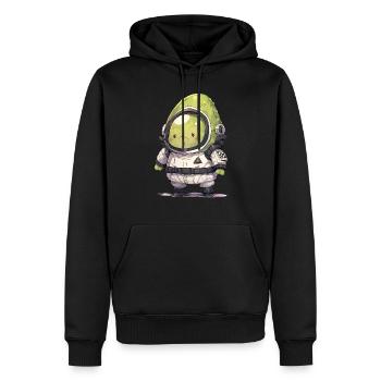 Astronautes Avocat - Sweat à capuche Premium bio Homme - noir - Devant - Nico (187cm)