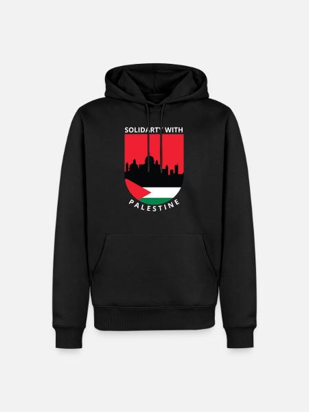 Free Palestine - Men’s Premium Organic Hoodie - black