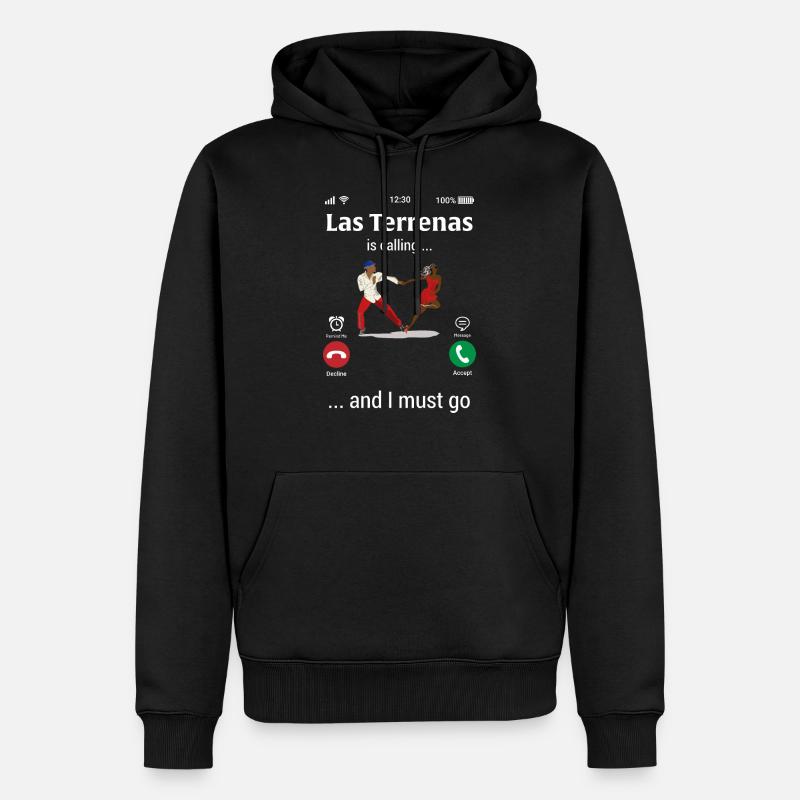 Las Terrenas - République dominicaine - Sweat à capuche Premium bio Homme - noir