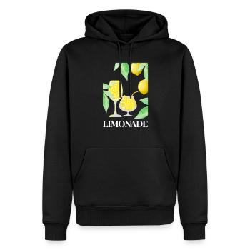 Lemon Fruits Lemonade - Men’s Premium Organic Hoodie - black - Front - Nico (187cm)