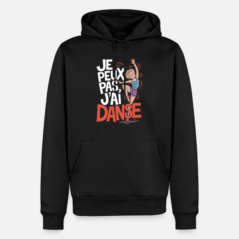 J'peux pas j'ai danse - Sweat à capuche Premium bio Homme - noir