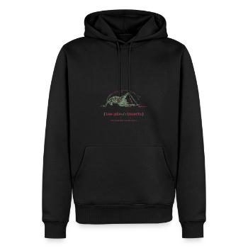 Pix Cricket - Sweat à capuche Premium bio Homme - noir - Devant - Nico (187cm)