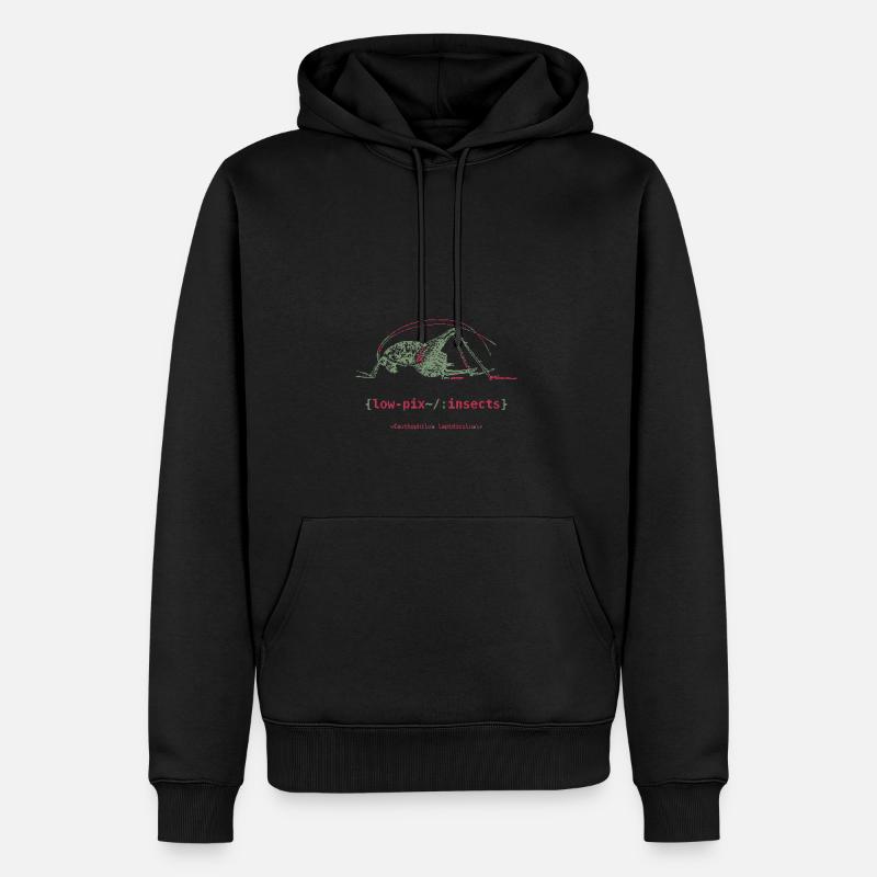 Pix Cricket - Sweat à capuche Premium bio Homme - noir