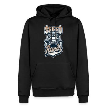 Autorennen - Rennwagen - Sportwagen - Männer Premium Bio Hoodie - Schwarz - Vorne - Nico (187cm)