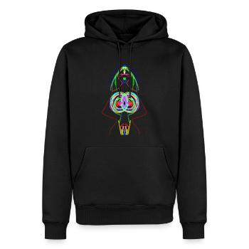 Psy Sex Godess - Männer Premium Bio Hoodie - Schwarz - Vorne - Nico (187cm)