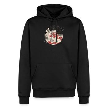 Pizza - Men’s Premium Organic Hoodie - black - Front - Nico (187cm)