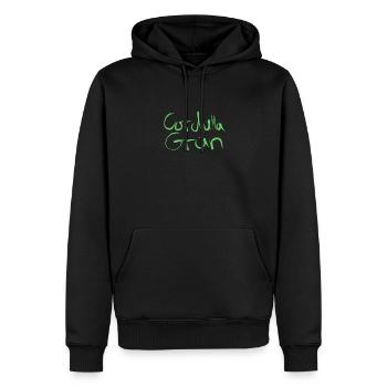 Cordula Grün - Männer Premium Bio Hoodie - Schwarz - Vorne - Nico (187cm)