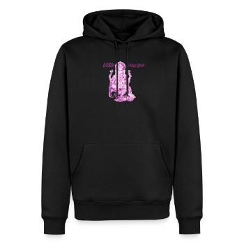 Lord Ganesha Violet - Men’s Premium Organic Hoodie - black - Front - Nico (187cm)