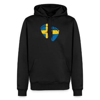 Schweden Stockholm Geschenk Heimat - Männer Premium Bio Hoodie - Schwarz - Vorne - Nico (187cm)