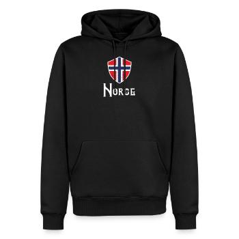 Le cadeau de Norge Norwergen. - Sweat à capuche Premium bio Homme - noir - Devant - Nico (187cm)