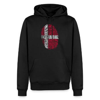 Danemark It’s In My DNA Danois Danois Dansk Vacances - Sweat à capuche Premium bio Homme - noir - Devant - Nico (187cm)