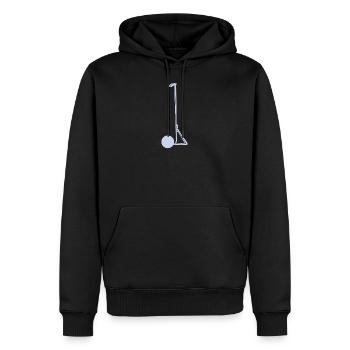 Yoga Strichmänchen Sālamba Sarvāṅgāsana Geschenk - Männer Premium Bio Hoodie - Schwarz - Vorne - Nico (187cm)