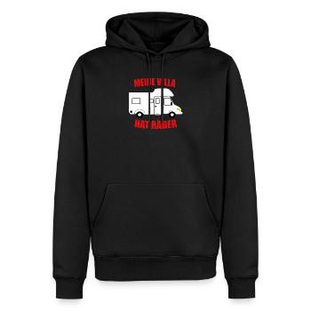 Meine Villa hat Räder Wohnwagen Camping Campingpl - Männer Premium Bio Hoodie - Schwarz - Vorne - Nico (187cm)