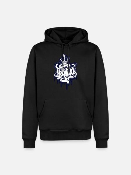 Urbano - Men’s Premium Organic Hoodie - black