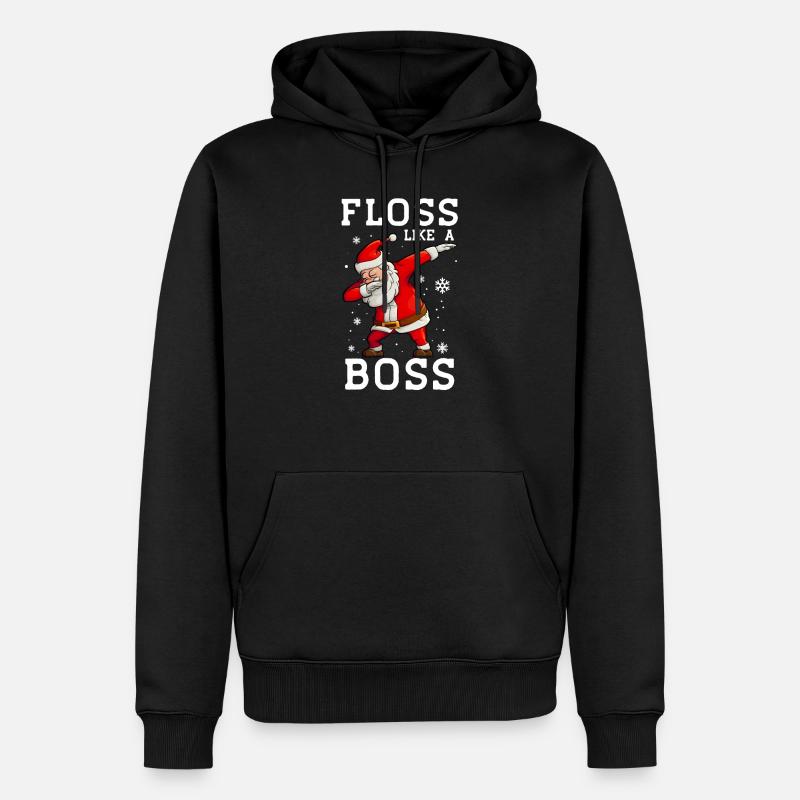 Weihnachtsmann Dab - Männer Premium Bio Hoodie - Schwarz