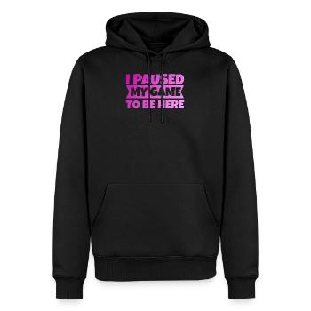 J'ai fait une pause dans mon jeu pour Gamer Girl - Sweat à capuche Premium bio Homme - noir - Devant - Nico (187cm)