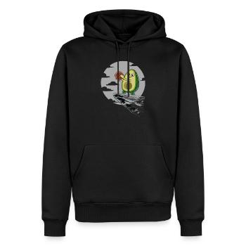 Avocado der König der Löwen - Männer Premium Bio Hoodie - Schwarz - Vorne - Nico (187cm)