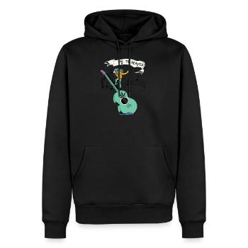 Le chemin vers le ciel, way to heaven - Sweat à capuche Premium bio Homme - noir - Devant - Nico (187cm)