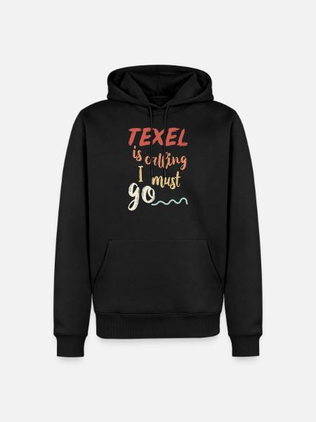 Texel island vacation - Men’s Premium Organic Hoodie - black