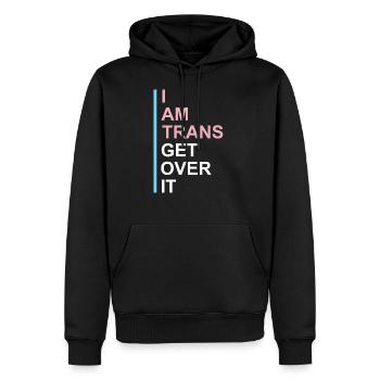 Lustiges Transgender Geschenk - Männer Premium Bio Hoodie - Schwarz - Vorne - Nico (187cm)